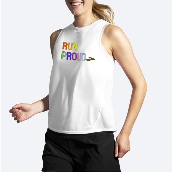 NWT Brooks Running “Run Proud” tank top 🌈 - Picture 3 of 8
